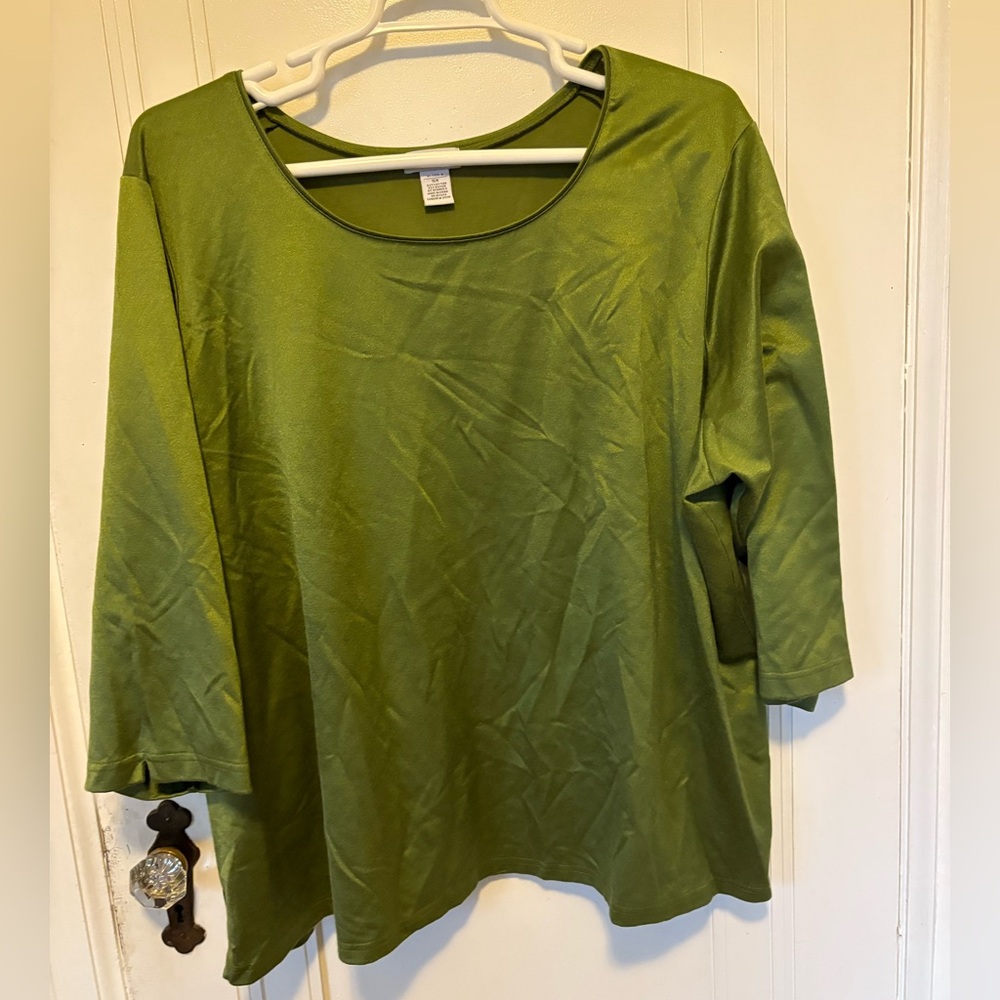Jessica London size 5x green top